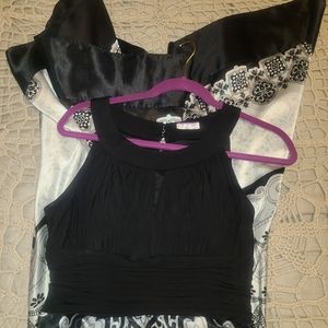 GORGEOUS Sleeveless Satin Dress EUC